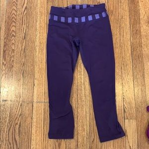 Purple lululemon crops